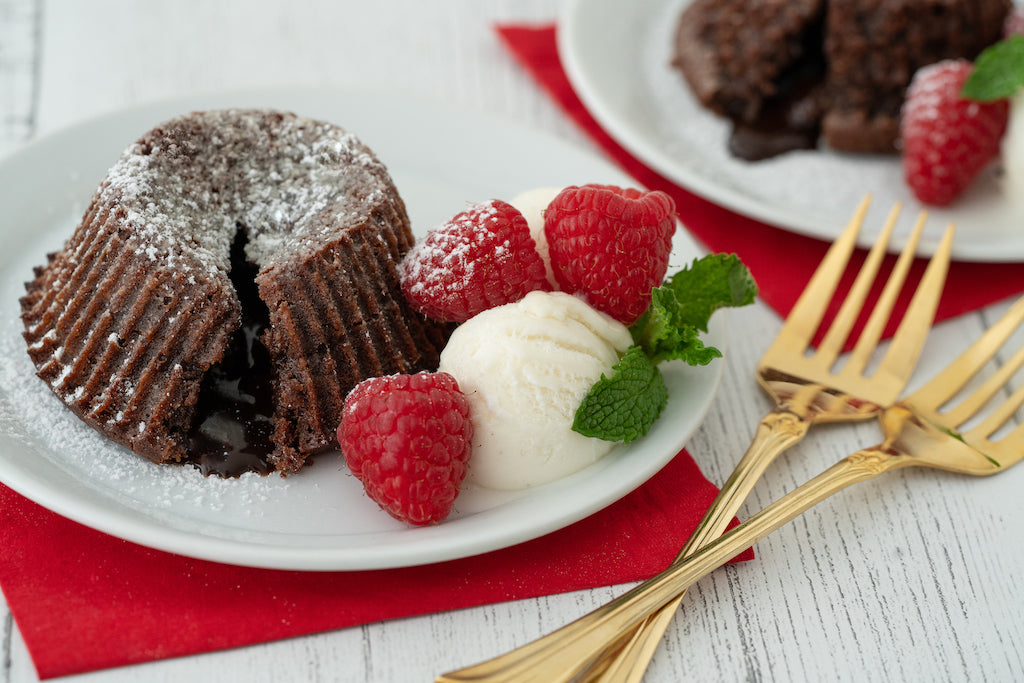 Matcha Molten Chocolate Cakes Recipe | Paromi Tea