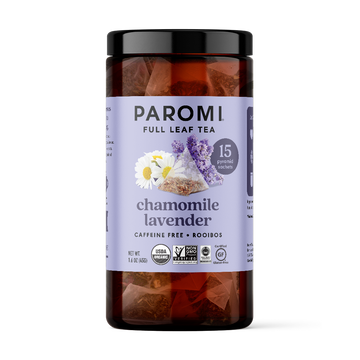 Organic Chamomile Lavender Rooibos Tea, Caffeine Free, in Pyramid Tea Bags
