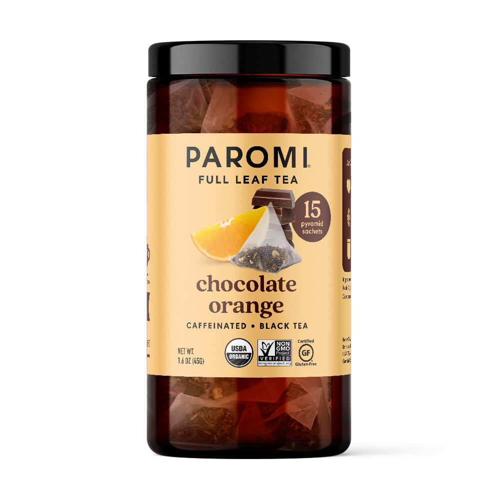 Organic Chocolate Orange Full Leaf Pyramid Bags