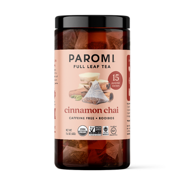 Organic Cinnamon Chai Rooibos Tea, Caffeine Free, in Pyramid Tea Bags