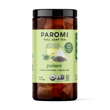 Organic Palace Green Tea, Full Leaf, in Pyramid Tea Bags