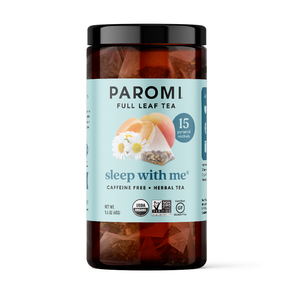 Organic Sleep With Me Herbal Tea, Caffeine Free, in Pyramid Tea Bags